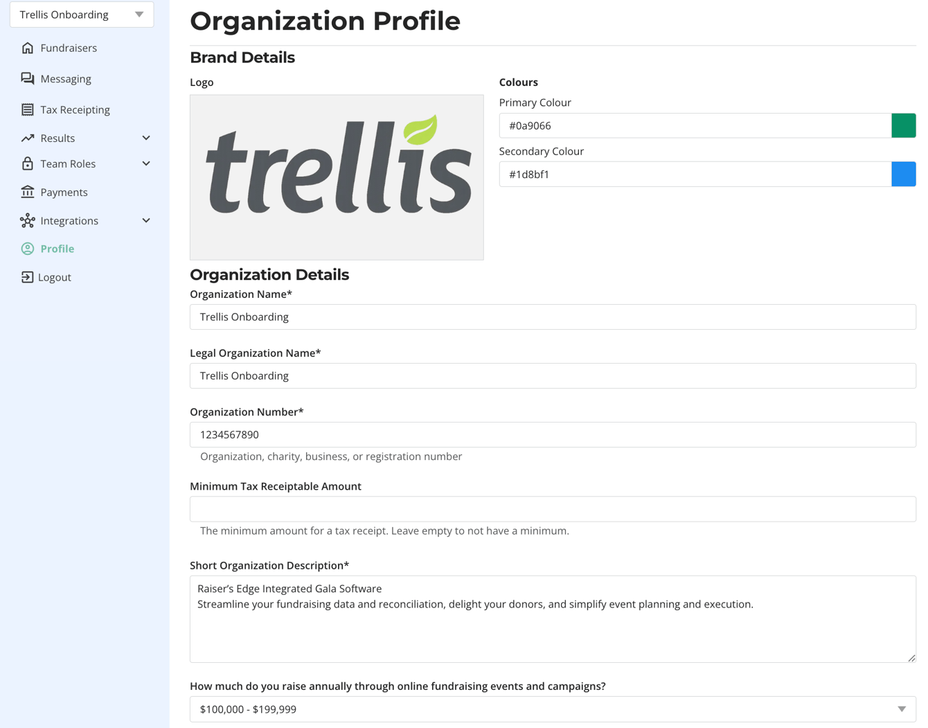 Overview of the Trellis Dashboard