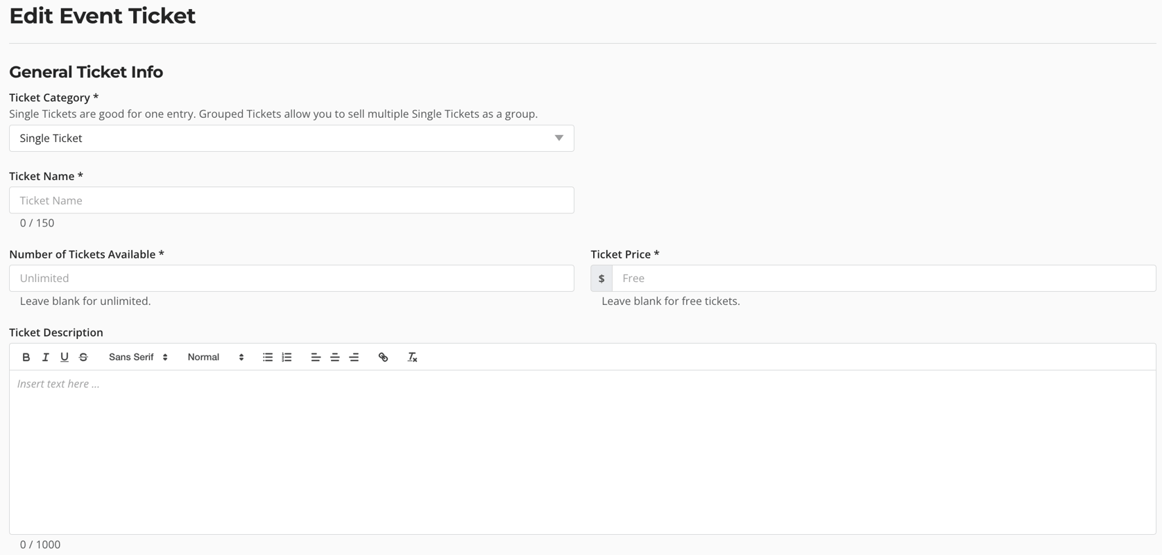 How to Use and Configure a Complimentary Ticket